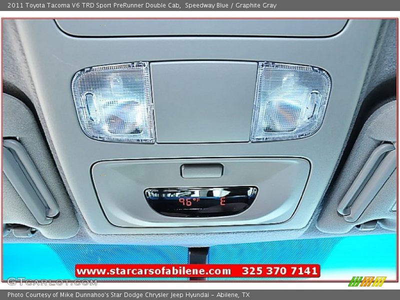 Speedway Blue / Graphite Gray 2011 Toyota Tacoma V6 TRD Sport PreRunner Double Cab