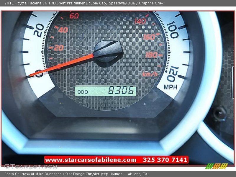 Speedway Blue / Graphite Gray 2011 Toyota Tacoma V6 TRD Sport PreRunner Double Cab