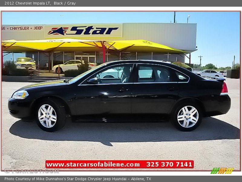 Black / Gray 2012 Chevrolet Impala LT