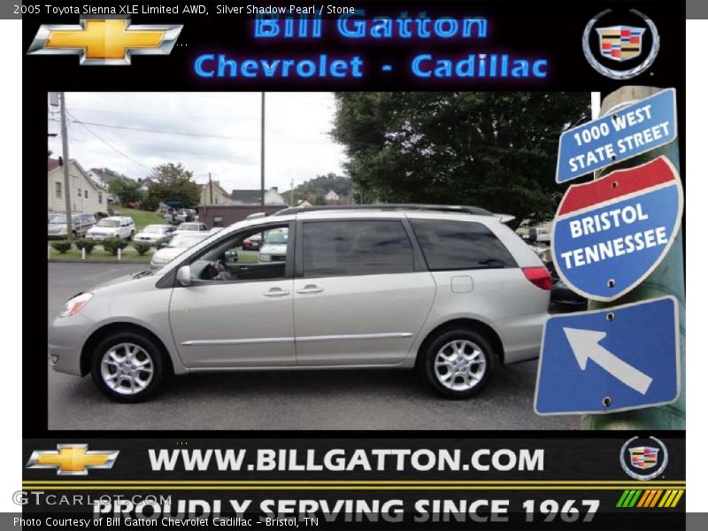 Silver Shadow Pearl / Stone 2005 Toyota Sienna XLE Limited AWD