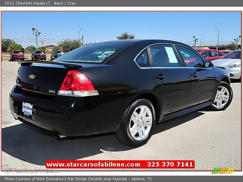 Black / Gray 2012 Chevrolet Impala LT