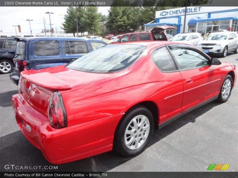Victory Red / Ebony Black 2003 Chevrolet Monte Carlo LS