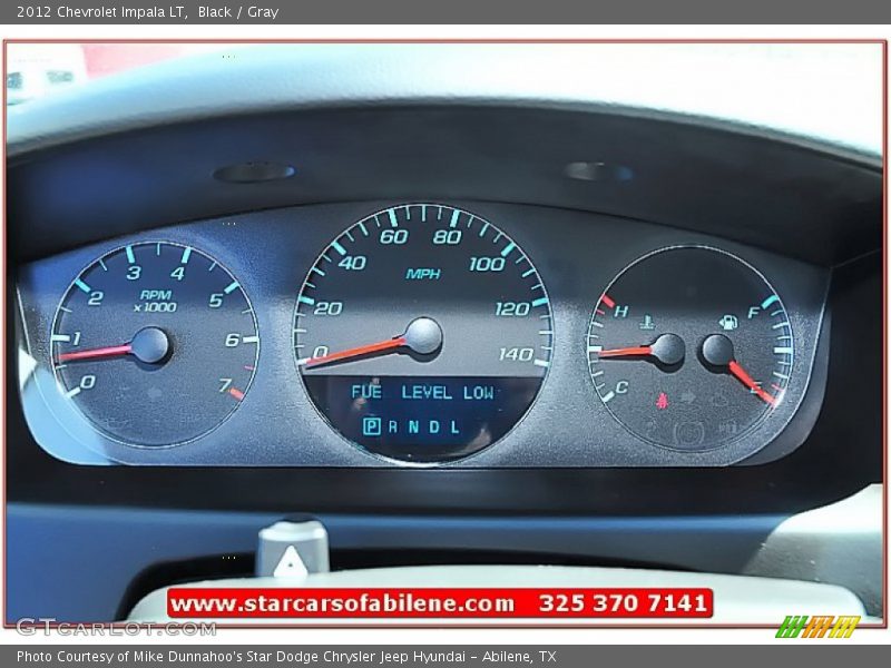 Black / Gray 2012 Chevrolet Impala LT