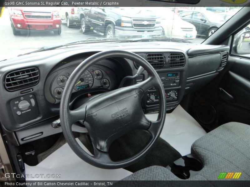  1998 Sonoma SL Regular Cab Graphite Interior