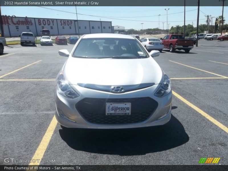 Silver Frost Metallic / Gray 2012 Hyundai Sonata Hybrid
