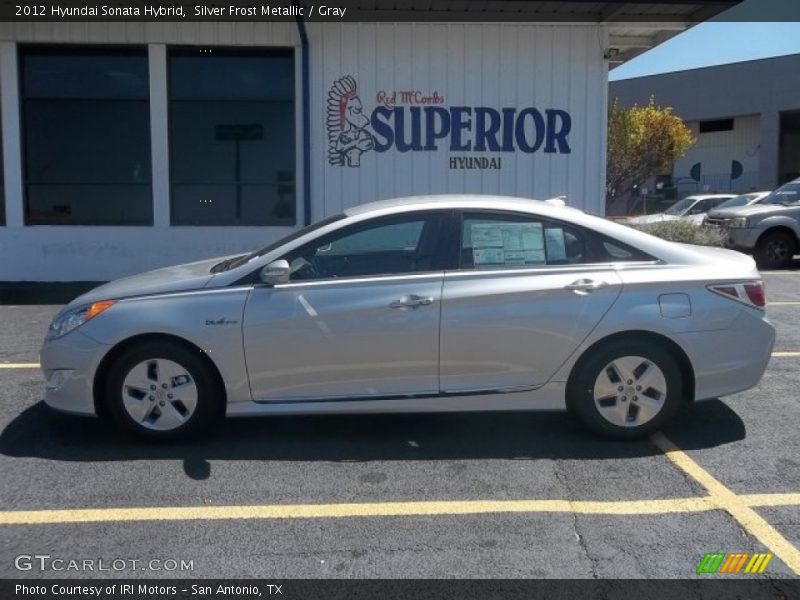 Silver Frost Metallic / Gray 2012 Hyundai Sonata Hybrid