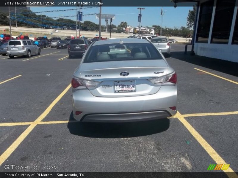 Silver Frost Metallic / Gray 2012 Hyundai Sonata Hybrid
