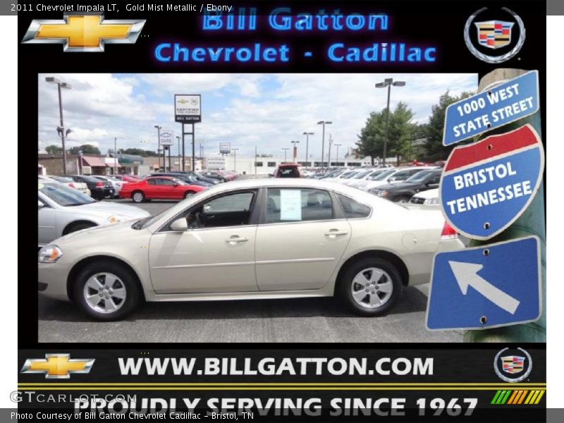 Gold Mist Metallic / Ebony 2011 Chevrolet Impala LT