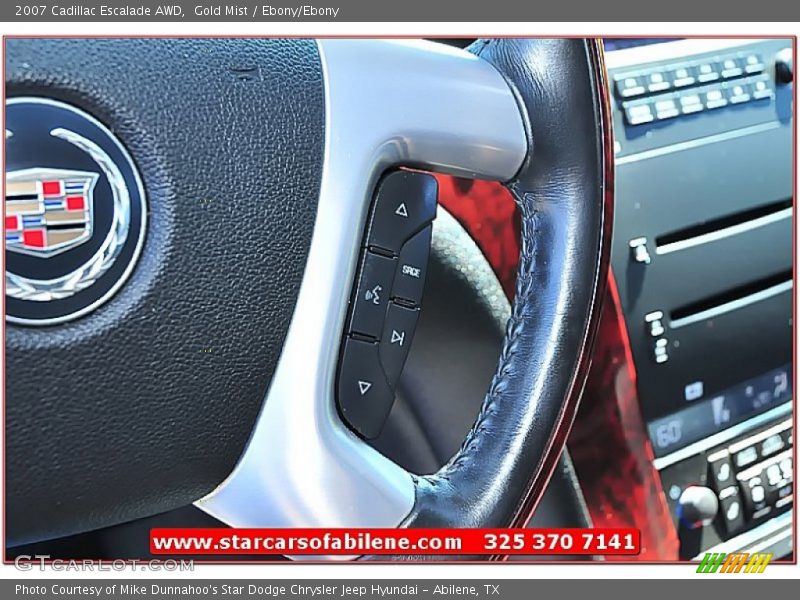 Gold Mist / Ebony/Ebony 2007 Cadillac Escalade AWD
