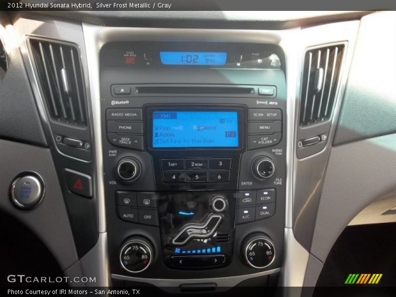 Silver Frost Metallic / Gray 2012 Hyundai Sonata Hybrid