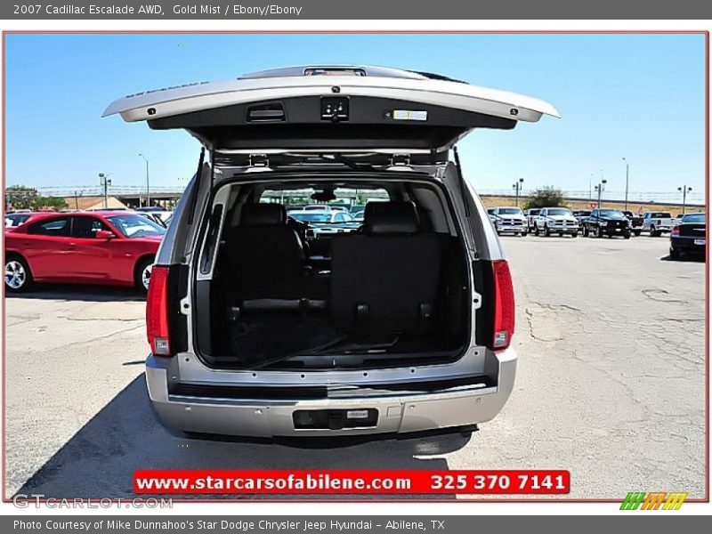 Gold Mist / Ebony/Ebony 2007 Cadillac Escalade AWD