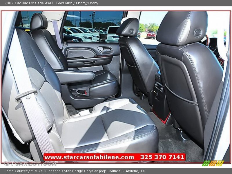 Gold Mist / Ebony/Ebony 2007 Cadillac Escalade AWD
