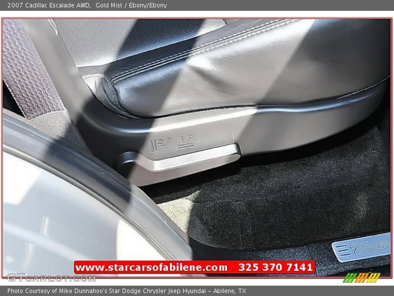 Gold Mist / Ebony/Ebony 2007 Cadillac Escalade AWD