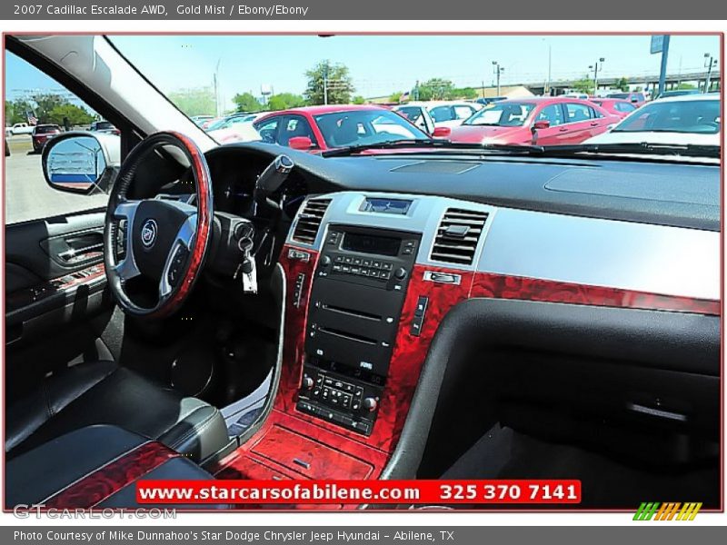 Gold Mist / Ebony/Ebony 2007 Cadillac Escalade AWD