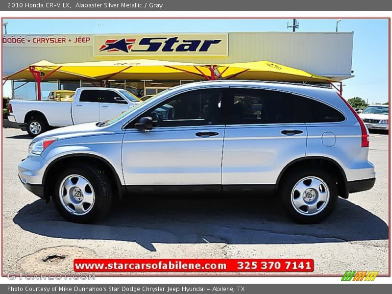 Alabaster Silver Metallic / Gray 2010 Honda CR-V LX