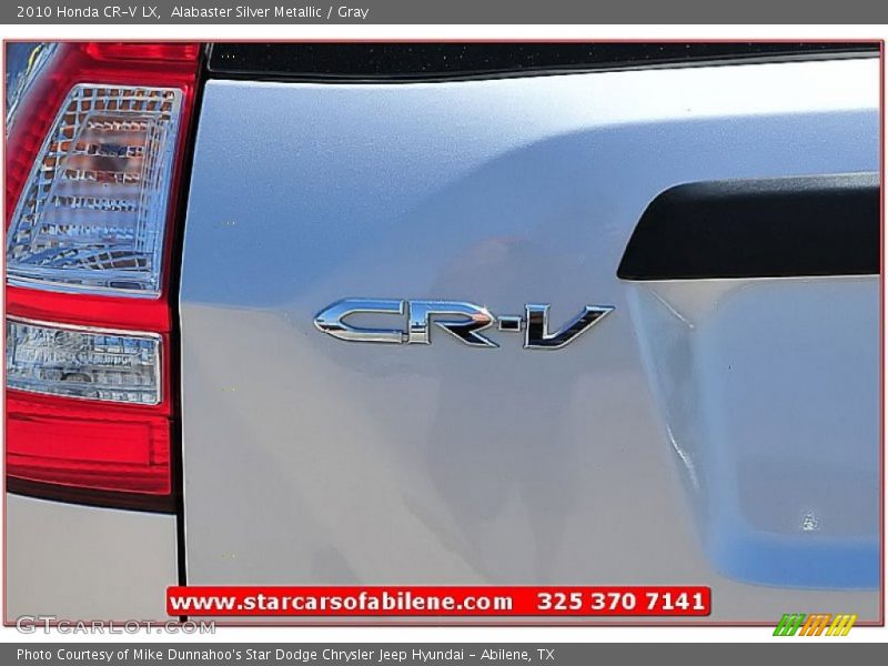 Alabaster Silver Metallic / Gray 2010 Honda CR-V LX