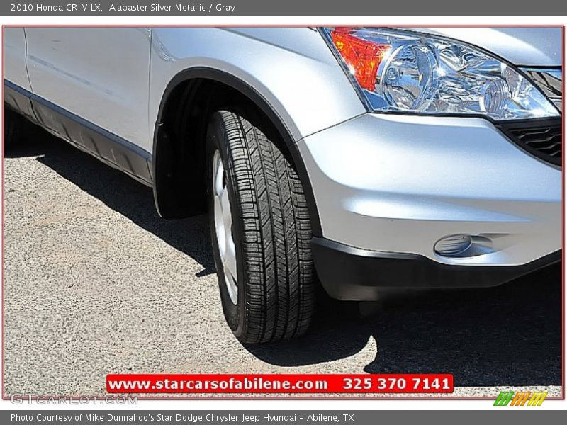 Alabaster Silver Metallic / Gray 2010 Honda CR-V LX