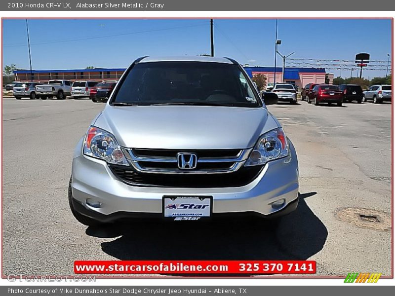 Alabaster Silver Metallic / Gray 2010 Honda CR-V LX