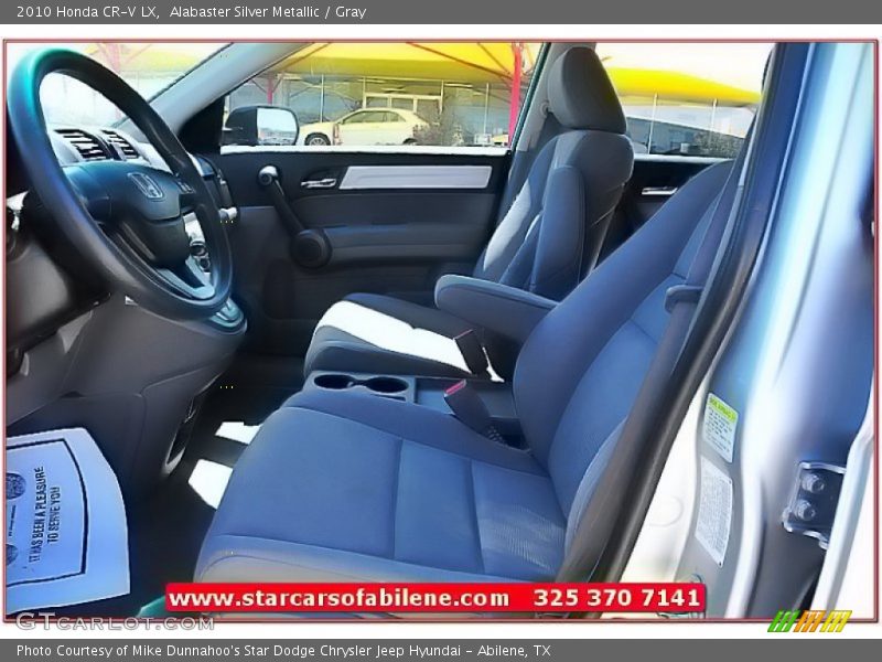 Alabaster Silver Metallic / Gray 2010 Honda CR-V LX