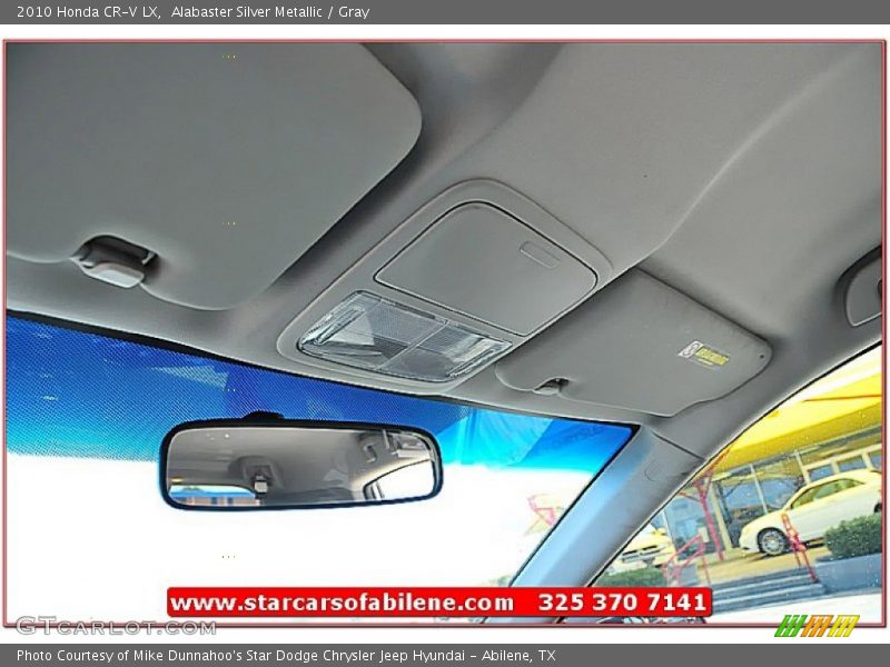 Alabaster Silver Metallic / Gray 2010 Honda CR-V LX
