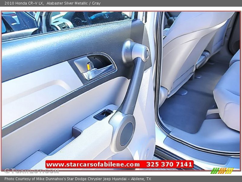 Alabaster Silver Metallic / Gray 2010 Honda CR-V LX