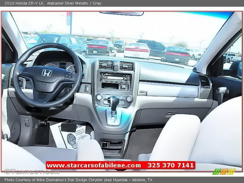 Alabaster Silver Metallic / Gray 2010 Honda CR-V LX