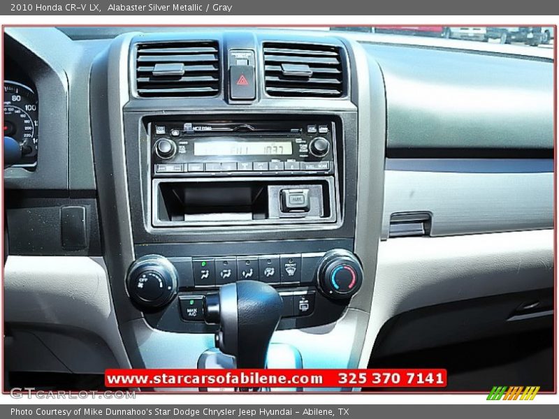 Alabaster Silver Metallic / Gray 2010 Honda CR-V LX