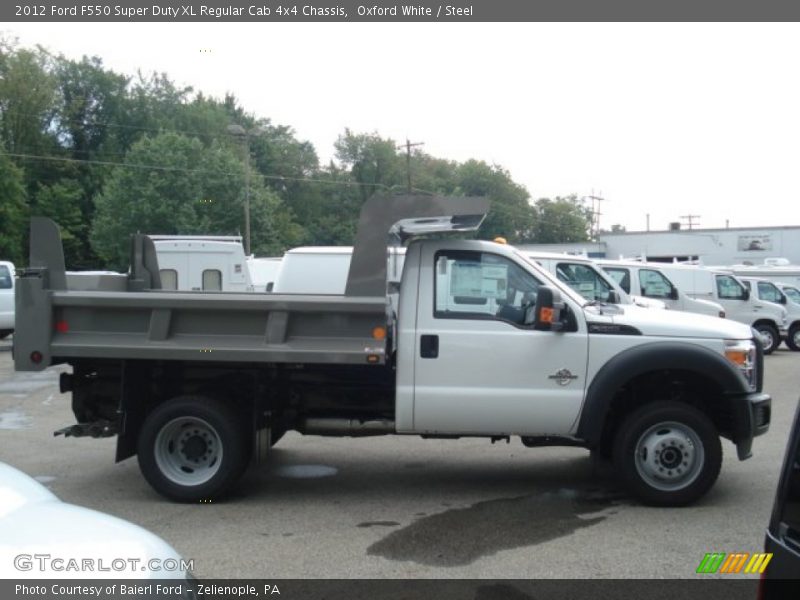 Oxford White / Steel 2012 Ford F550 Super Duty XL Regular Cab 4x4 Chassis