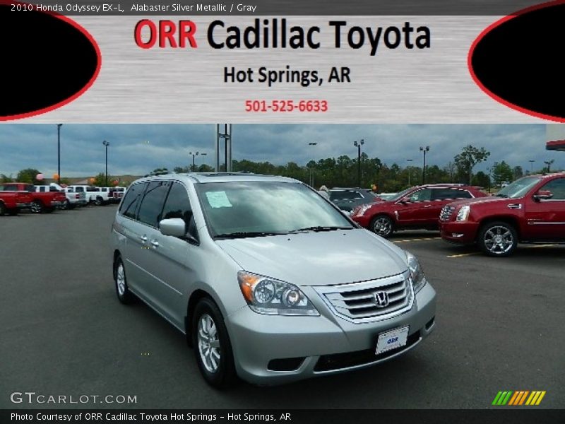 Alabaster Silver Metallic / Gray 2010 Honda Odyssey EX-L