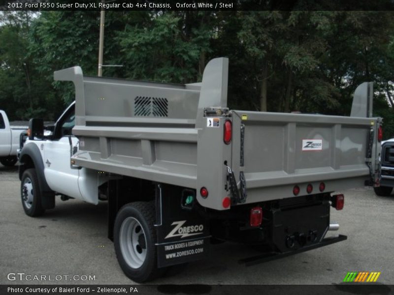 Oxford White / Steel 2012 Ford F550 Super Duty XL Regular Cab 4x4 Chassis