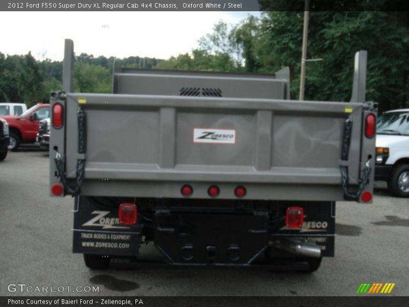 Oxford White / Steel 2012 Ford F550 Super Duty XL Regular Cab 4x4 Chassis