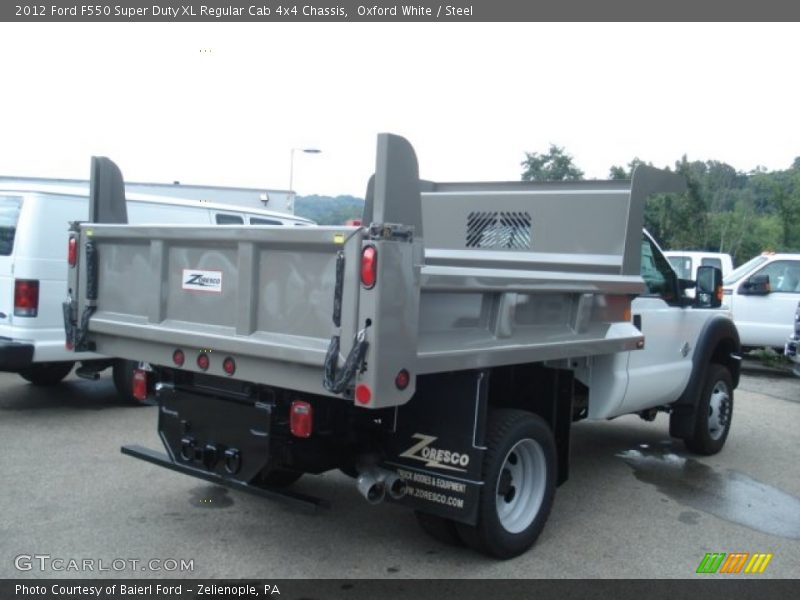 Oxford White / Steel 2012 Ford F550 Super Duty XL Regular Cab 4x4 Chassis