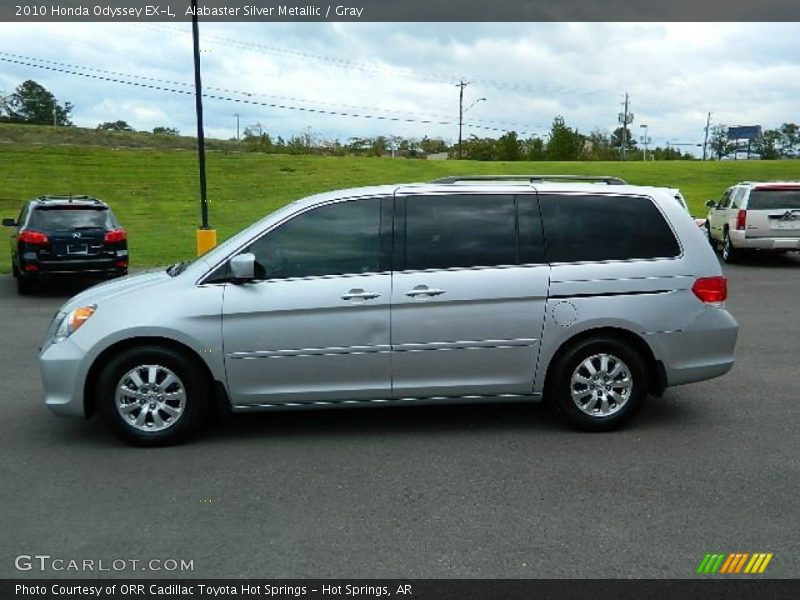 Alabaster Silver Metallic / Gray 2010 Honda Odyssey EX-L