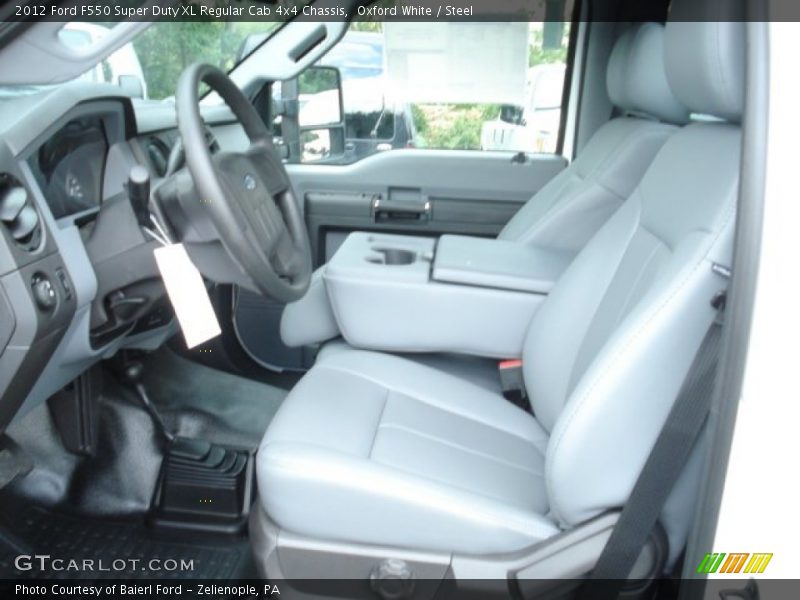 Oxford White / Steel 2012 Ford F550 Super Duty XL Regular Cab 4x4 Chassis