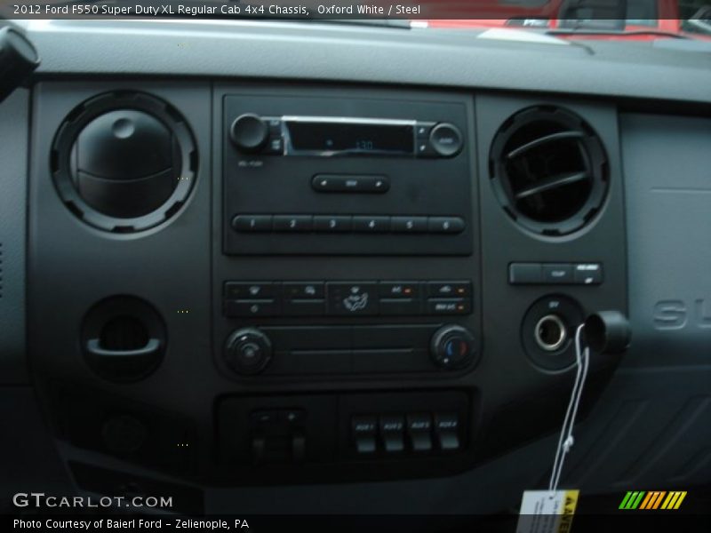 Oxford White / Steel 2012 Ford F550 Super Duty XL Regular Cab 4x4 Chassis