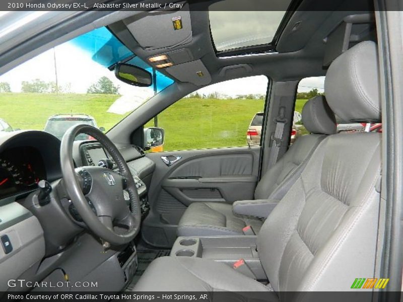 Alabaster Silver Metallic / Gray 2010 Honda Odyssey EX-L