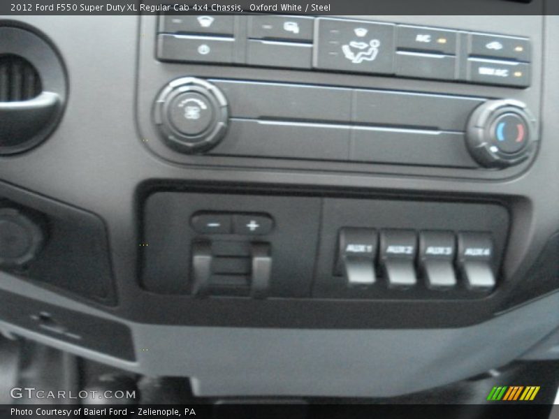 Oxford White / Steel 2012 Ford F550 Super Duty XL Regular Cab 4x4 Chassis