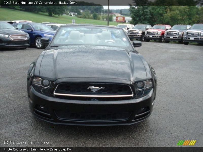 Black / Stone 2013 Ford Mustang V6 Convertible