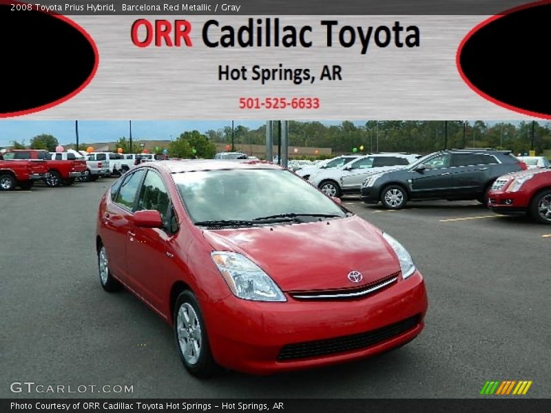 Barcelona Red Metallic / Gray 2008 Toyota Prius Hybrid