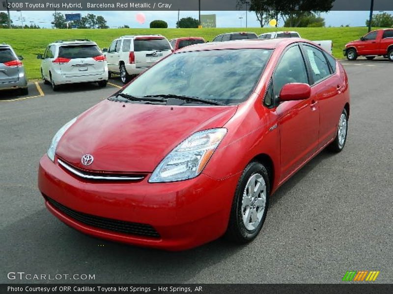 Barcelona Red Metallic / Gray 2008 Toyota Prius Hybrid