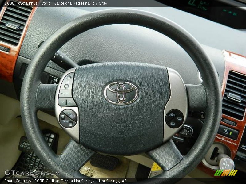 Barcelona Red Metallic / Gray 2008 Toyota Prius Hybrid