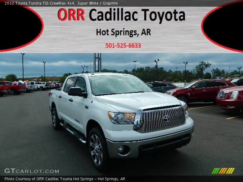 Super White / Graphite 2012 Toyota Tundra TSS CrewMax 4x4