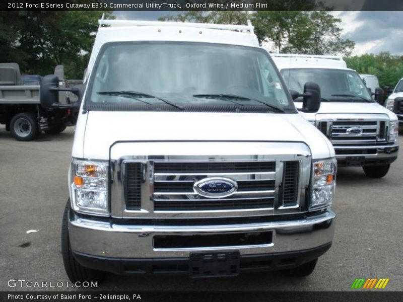 Oxford White / Medium Flint 2012 Ford E Series Cutaway E350 Commercial Utility Truck