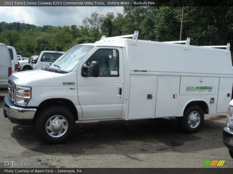 Oxford White / Medium Flint 2012 Ford E Series Cutaway E350 Commercial Utility Truck