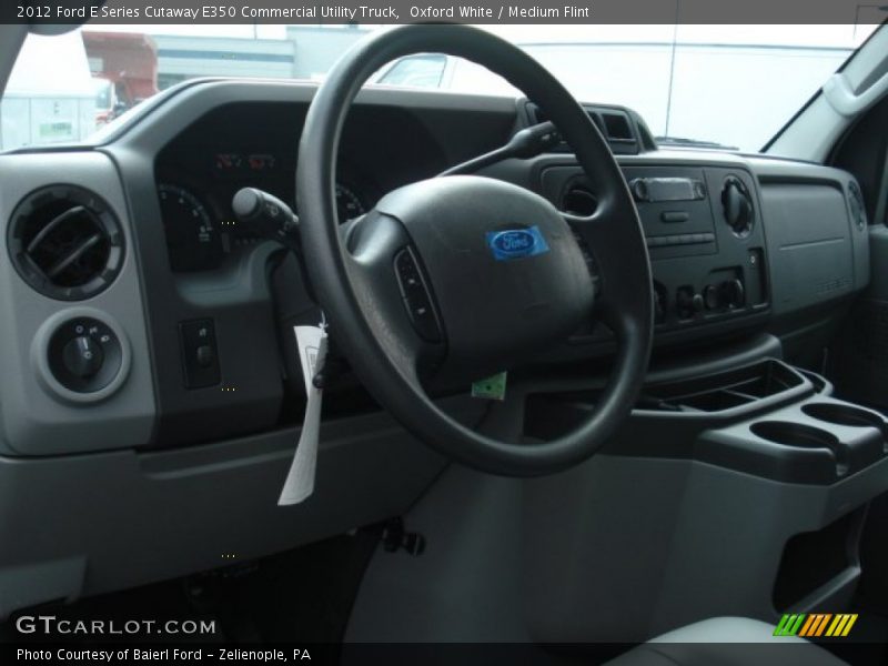 Oxford White / Medium Flint 2012 Ford E Series Cutaway E350 Commercial Utility Truck