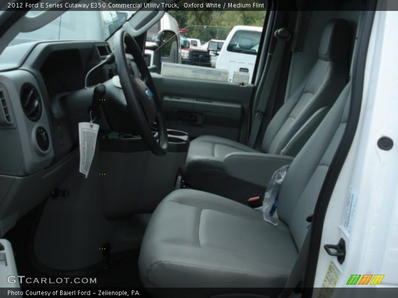Oxford White / Medium Flint 2012 Ford E Series Cutaway E350 Commercial Utility Truck
