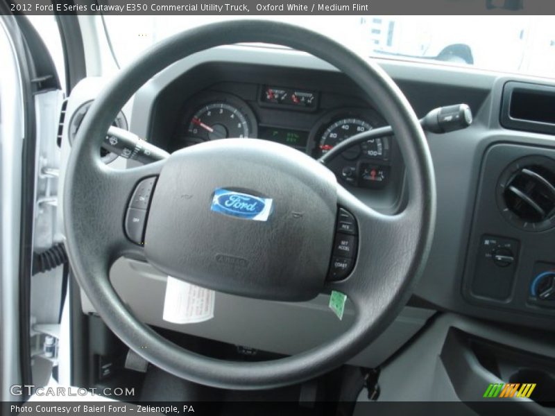 Oxford White / Medium Flint 2012 Ford E Series Cutaway E350 Commercial Utility Truck