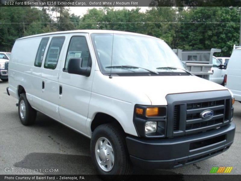Oxford White / Medium Flint 2012 Ford E Series Van E350 Extended Cargo