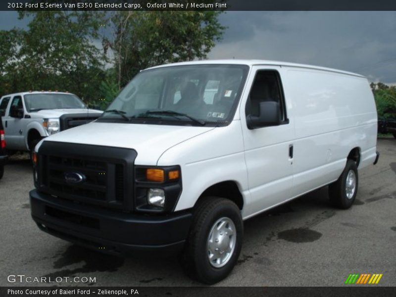 Oxford White / Medium Flint 2012 Ford E Series Van E350 Extended Cargo