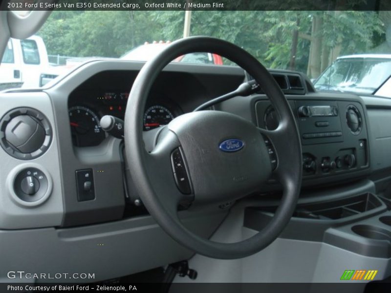 Oxford White / Medium Flint 2012 Ford E Series Van E350 Extended Cargo